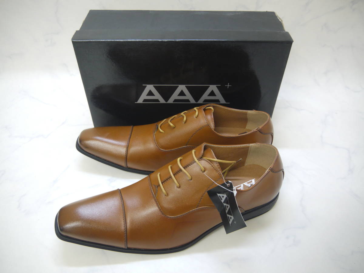 436 新品 AAA+ 46(28.0cm) ビジネスシューズ BRN ブラウン 紳士靴 大きいサイズ BIG ビッグサイズ_画像1