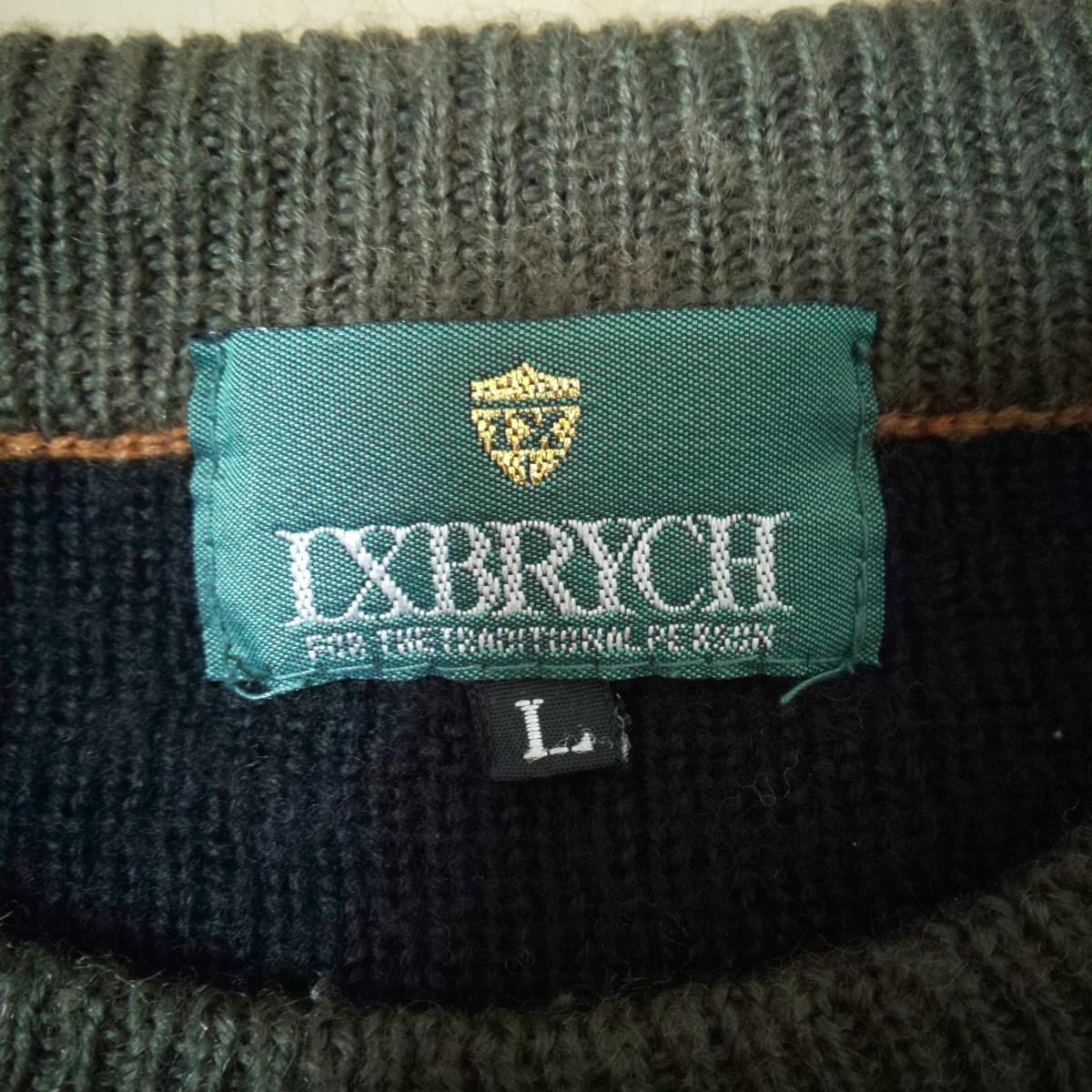 Ixbrych  ニットセーター 長袖 ウールセーター 90s マルチカラー 刺繍 3Dニット 韓国製