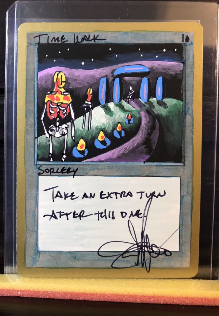 スケッチアート time walk タイムウォーク MTG サイン入り