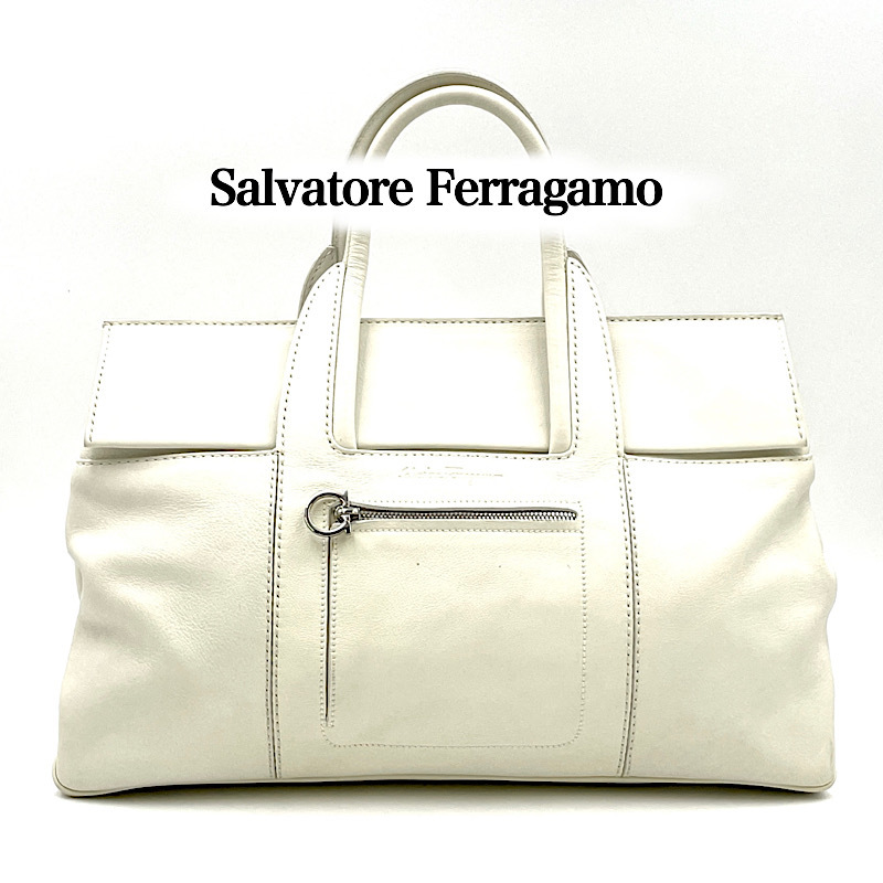 美品.SalvatoreFerragamo.フェラガモ.ガンチーニ.EE-21 5312.レザー ...