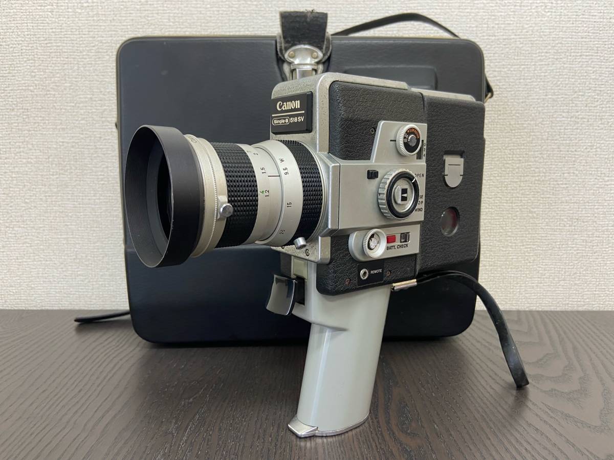 【動作未確認 ジャンク扱い】Canon キャノン Single-8 518 SV 8mm フィルムカメラ / ZOOM LENS C-8 9.5-47.5mm 1:1.8_画像1