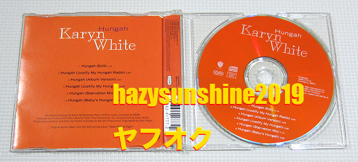 キャリン・ホワイト KARYN WHITE CD SINGLE ハンガー HUNGAH MAKE HIM DO RIGHT JAM&LEWIS_画像2