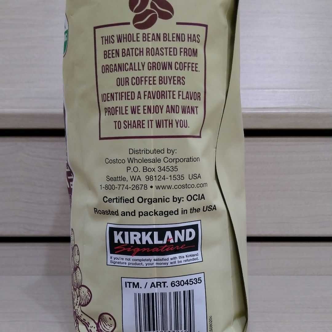 コストコ　カークランド　オーガニック　コーヒー豆　907g 1袋