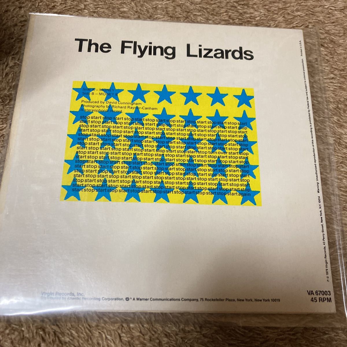 Flying Lizards - Money 7インチレコード_画像2