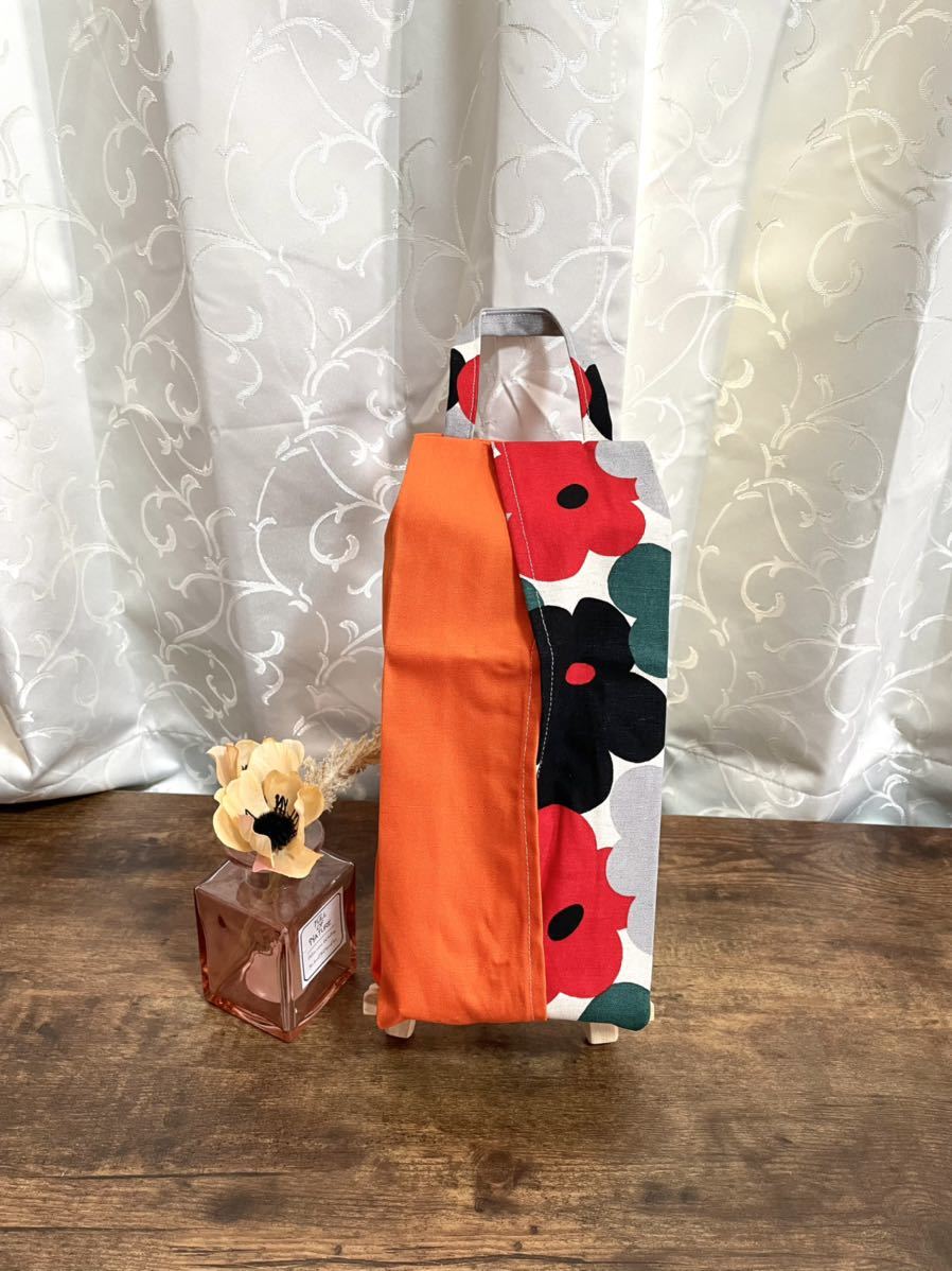 新作人気モデル ハンドメイド ティッシュボックスケース 筒形巾着 赤