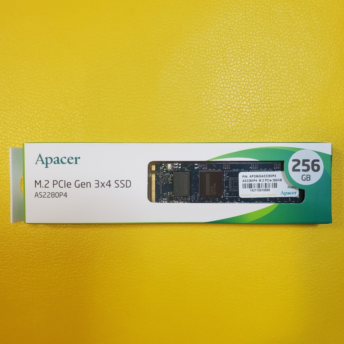 新品未使用Apacer M.2 PCle Gen3×4 SSD 256GB