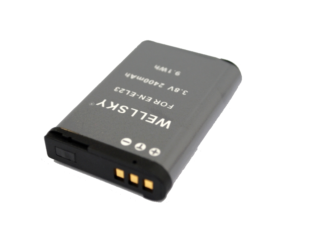 EN-EL23 互換バッテリー 2400mAh 2個 & デュアル USB 急速 互換充電器 バッテリーチャージャー NIKON ニコン MH-67P COOLPIX P900 _画像4