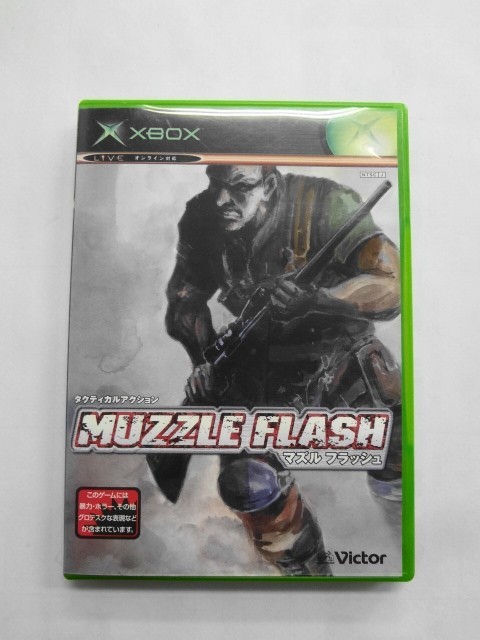 XB21-034 マイクロソフト XBOX MUZZLE FLASH マズルフラッシュ アクション レトロ ゲーム ソフト