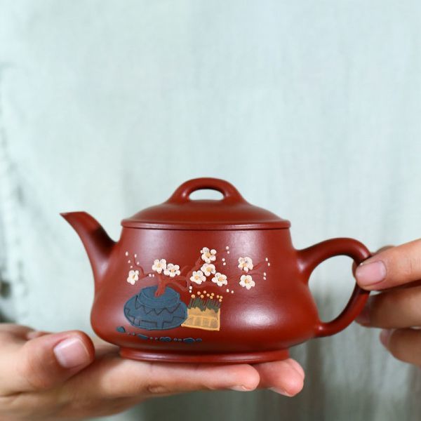 急須　紫砂壷 容量210ml お茶 ティータイム　緑茶　ほうじ茶　中国茶　伝統　おうち時間　食器　ギフト　プレゼント　ポット 母の日 wc500_画像1