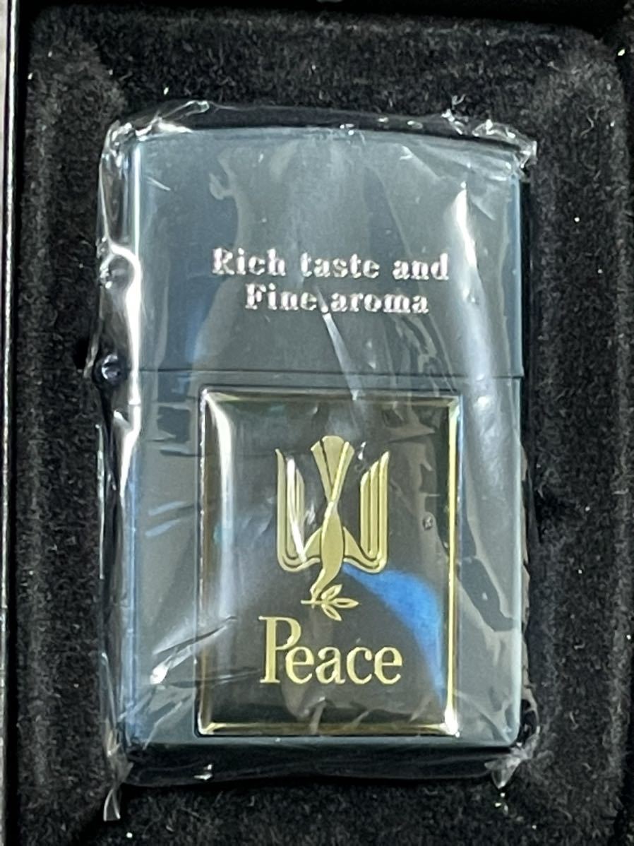 zippo PEACE ブルーチタン リッチ アロマ Rich teste and Fine aroma Blan Zeit Model II 限定品  Peace 2007年製 両面デザイン ピース