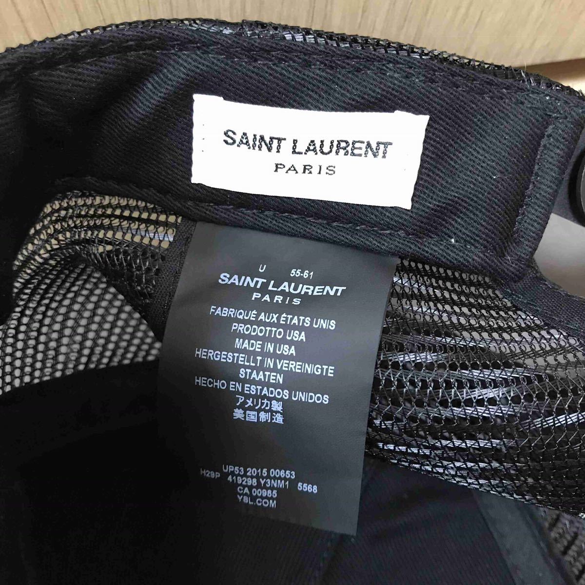 正規 16SS SAINT LAURENT PARIS サンローラン パームツリー キャップ