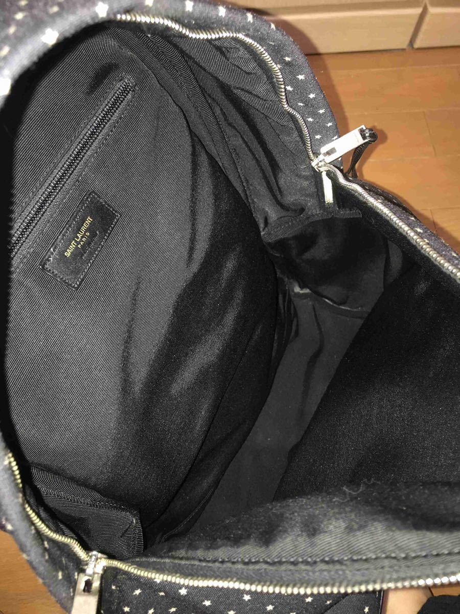 正規 16SS SAINT LAURENT PARIS サンローラン パリ スター 星 リュック