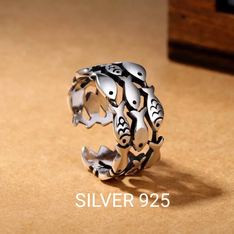 出産祝い公式 お魚モチーフ シルバー リング フリーサイズ Silve R925 新品 13大特典付 ファッション 腕時計 アクセサリー Www Writeawriting Com