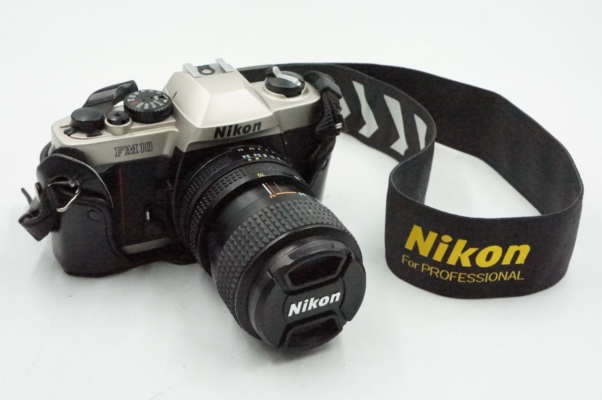 ★☆【Nikon FM10 ボディ＋AI-S ZOOM-NIKKOR 35-70mm F3.5-4.8】所有感溢れるフィルムカメラ♪/送料無料★☆（202110-05013-kaitori）_画像1
