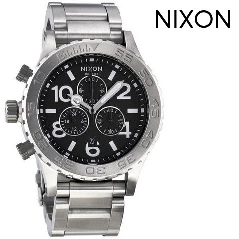 激安の Black CHRONO 42-20 a037000 THE ニクソン NIXON メンズ 腕時計
