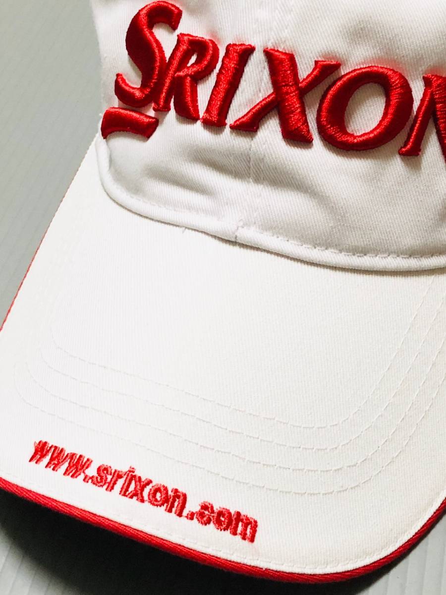 新品！SRIXON（スリクソン）キャップ　ユニセックス (Unisex)　（ホワイト×レッド）_新品！SRIXON（スリクソン）のキャップ