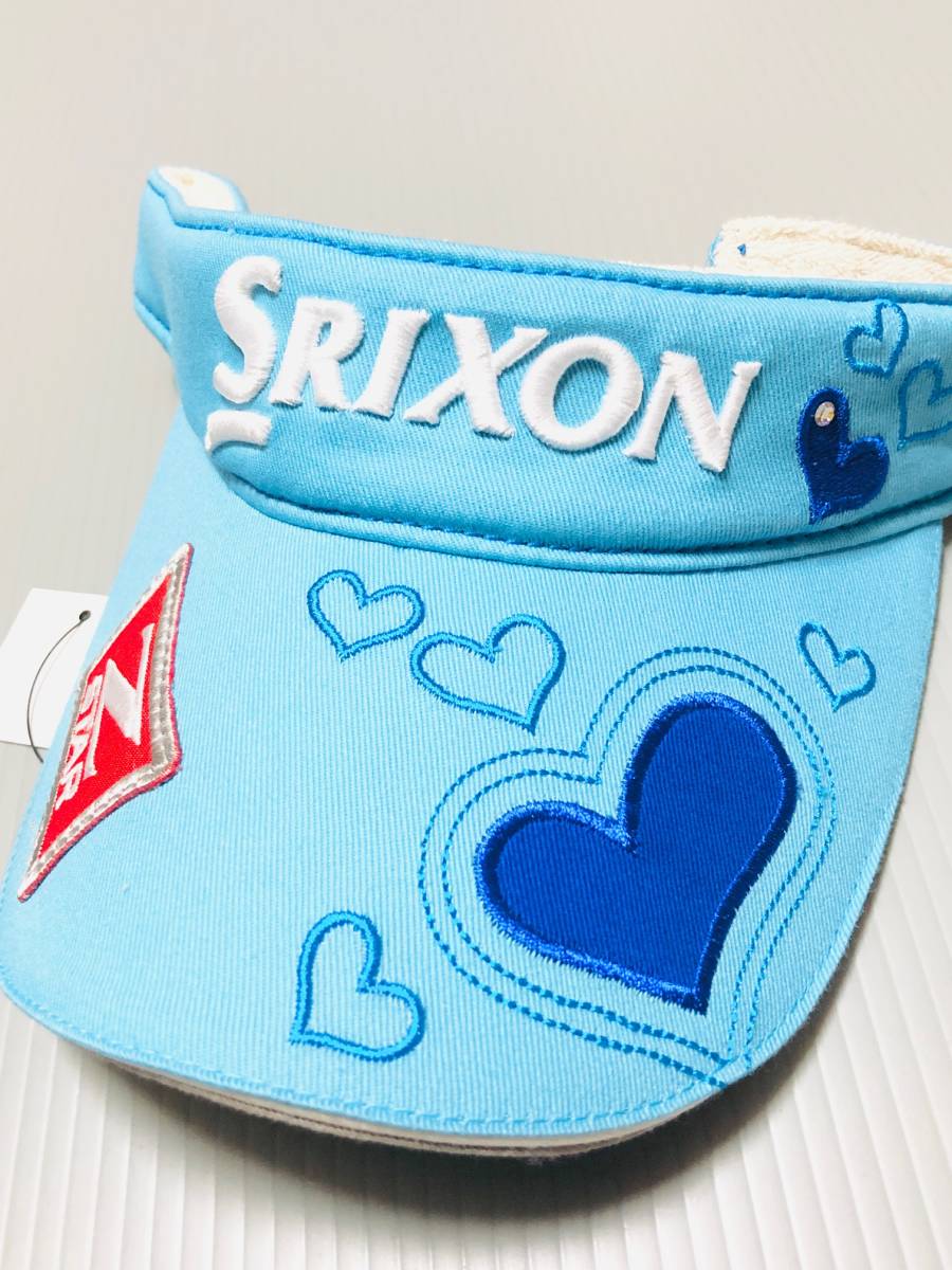 新品！SRIXON（スリクソン）　ゴルフ　サンバイザー　レディース　ブルー_新品！SRIXONのサンバイザー