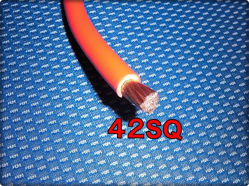 42sq 未使用 450A 赤黒 ５０ｃｍ×２本 高出力 電源ケーブル バッテリー増設やウィンチ等の駆動に！！並列OK！！か