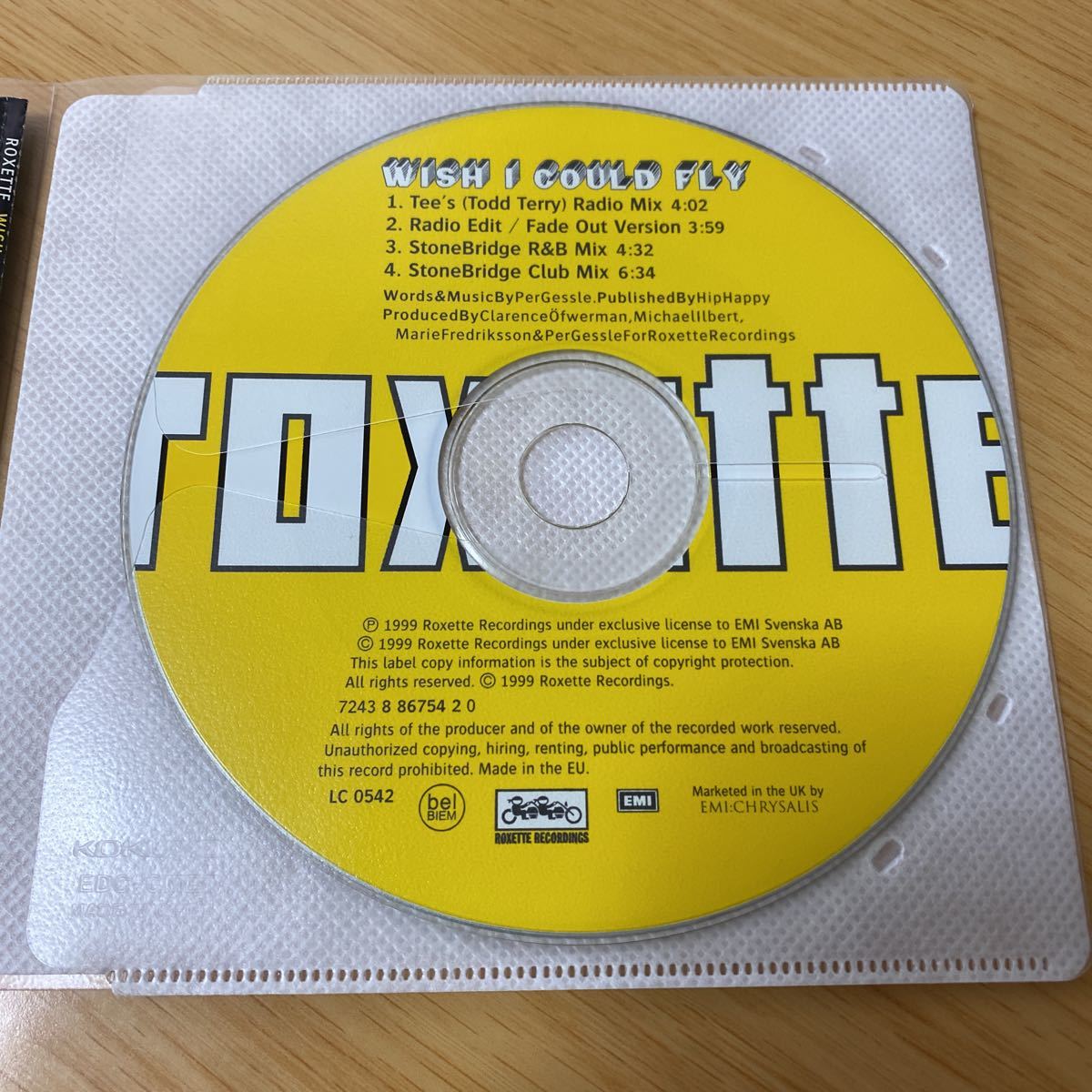 【美品】CD Roxette / Wish I Could Fly ロクセット_画像2