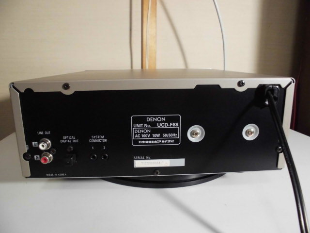 〓 デノンのコンパクトなCD機 UCD-F88, ベルト新品,美品,3M保証 〓 DENON, D-F88 [044]_画像9