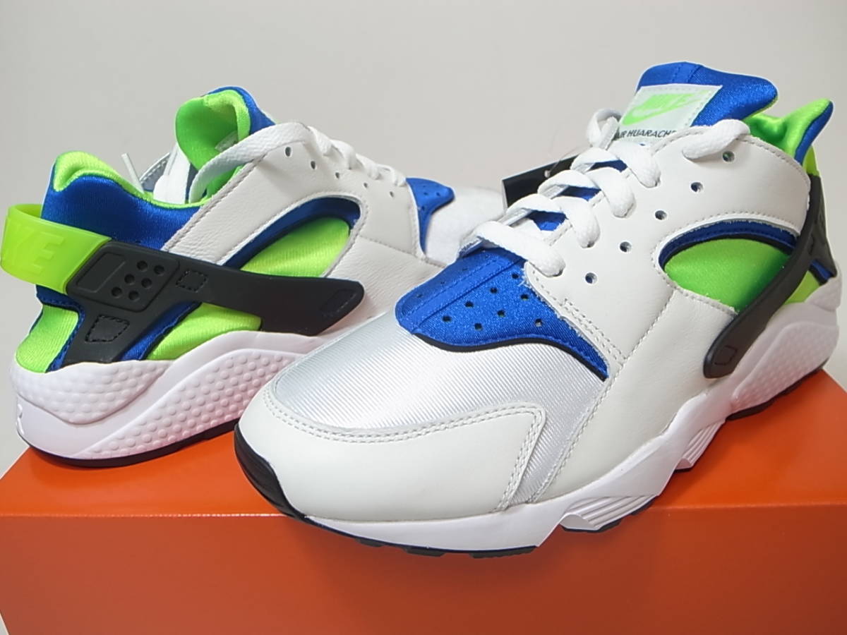 【送料無料】NIKE AIR HUARACHE SCREAM GREEN 27.5cm US9.5新品 30周年 2021年オリジナルカラー復刻 エア ハラチ 30th OGカラー DD1068-100_画像1