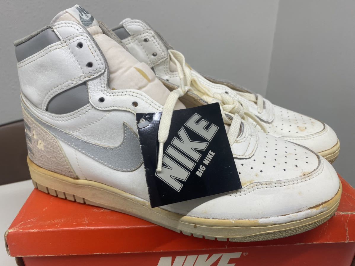 最旬トレンドパンツ NIKE 1985 BIG DEADSTOCK US11.5 白×灰 OG HIGH