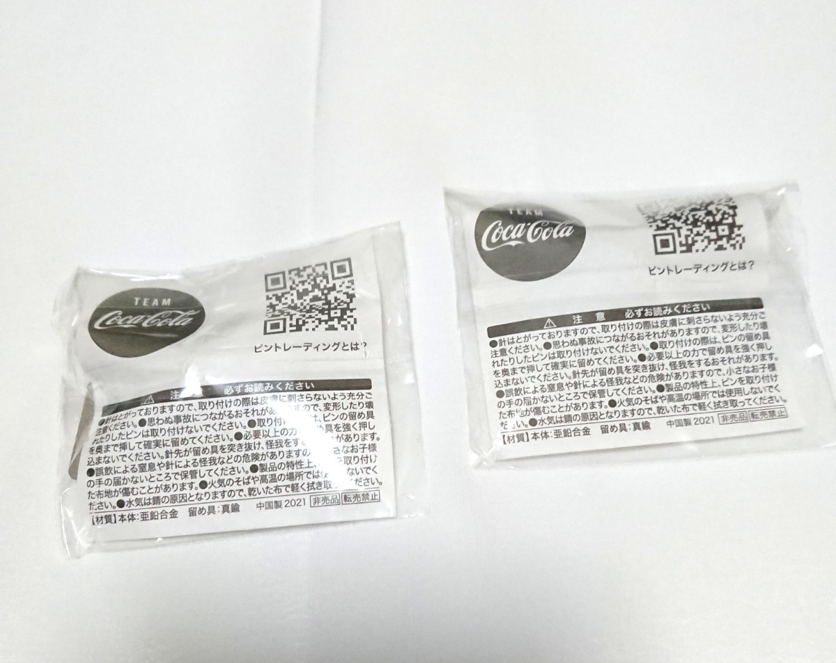 コカコーラ ピンバッジ 新品未使用 非売品 東京オリンピック