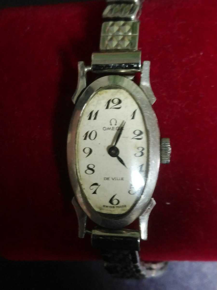 OMEGA オメガ PLATINUM 　手巻き レディース腕時計　　CAL484