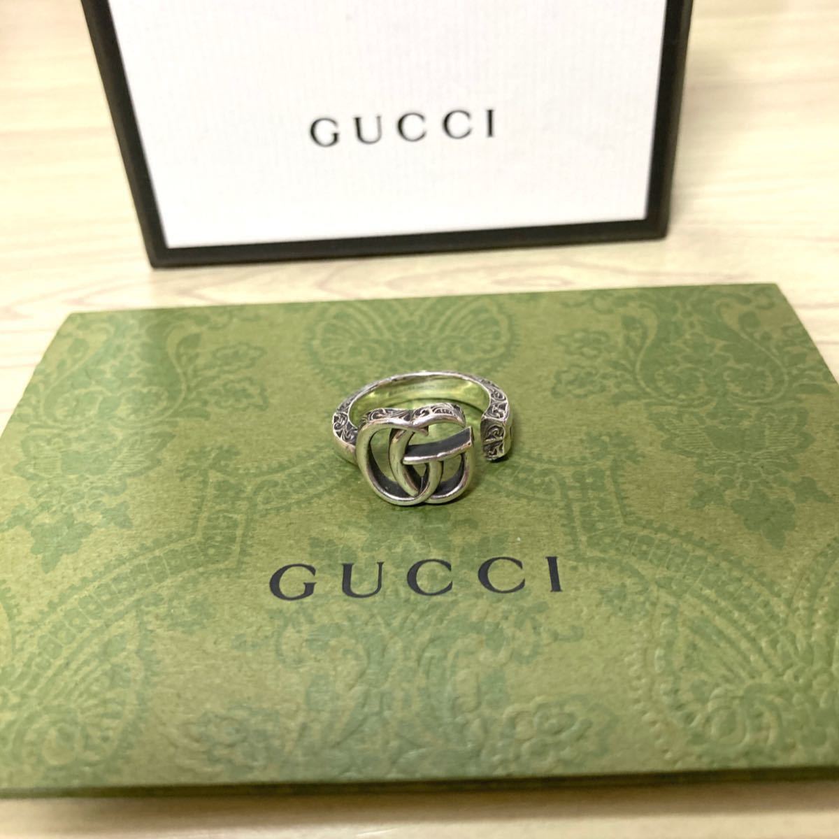 GUCCI ダブルG キー 鍵モチーフ 指輪 リング 12 【領収書あり】