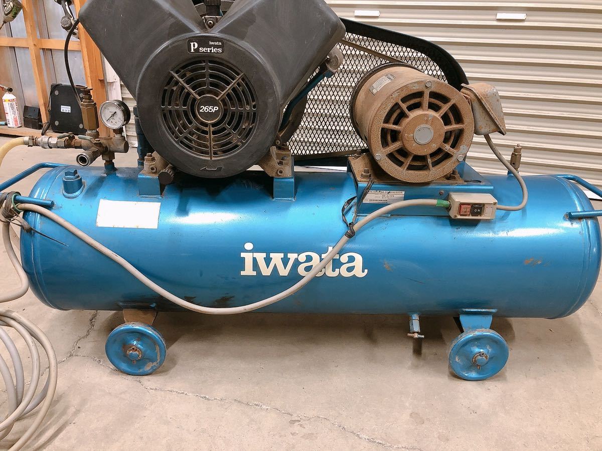 岩田 IWATA イワタ エアーコンプレッサー SU-221PB 三相 200V 3 岩田 IWATA イワタ エアーコンプレッサー SU-221PB 三相 200V 3