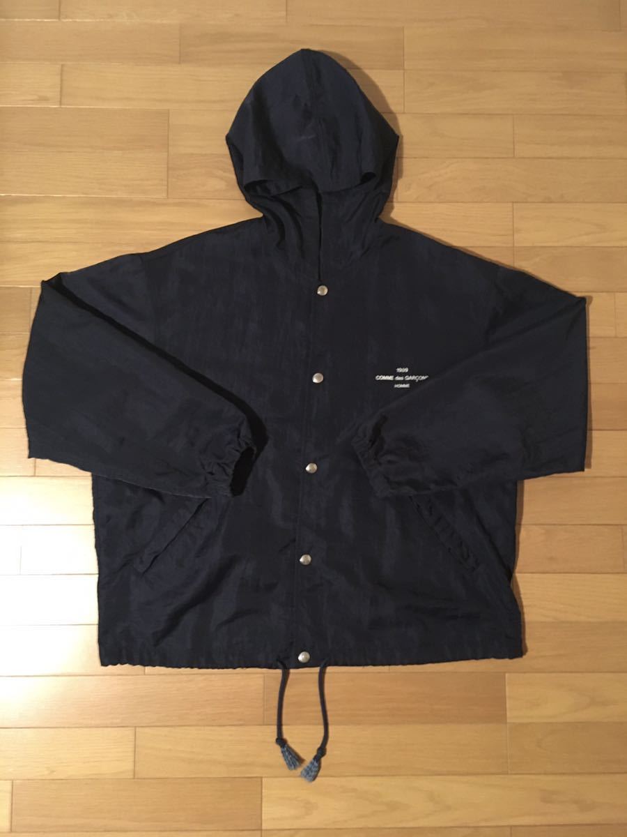 【稀少・送料無料】COMME des GARCONS HOMME コムデギャルソンオム/HJ-020540/スタッフジャンパー コーチジャケット/ネイビー /M/1989
