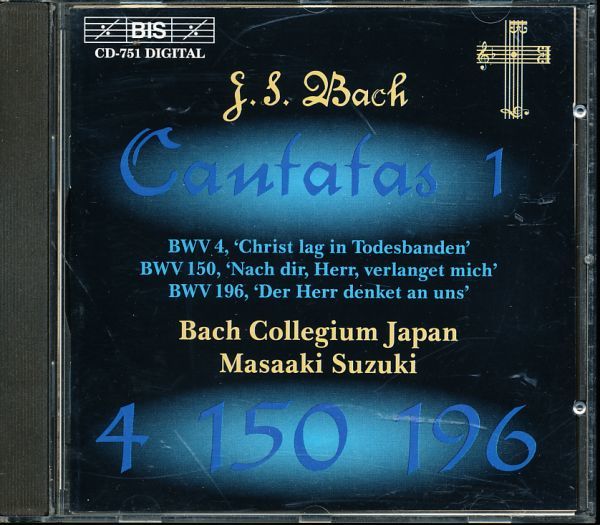 Bach 196 150 J.S.: V 1: Cantatas Bwv 4 