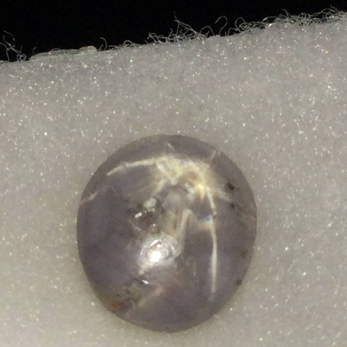 天然ツインスターサファイア　グレー　ルース　1.38ct 8.4×7.1×2.3mm_画像8