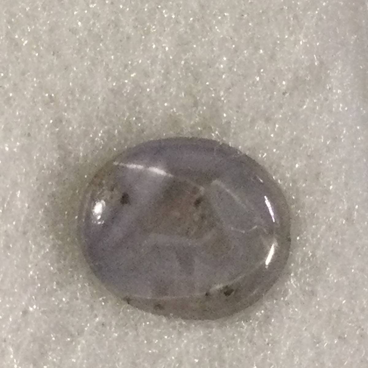 天然ツインスターサファイア　グレー　ルース　1.38ct 8.4×7.1×2.3mm_画像9