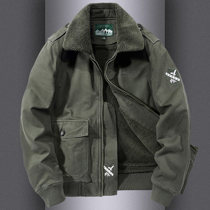 新品未開封品 フライトジャケット ジャケット 裏起毛 暖かい コート ジャンパー バイクジャケット コットン XLサイズ以上