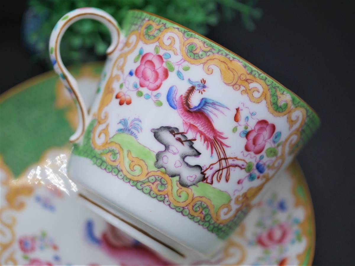 アンティーク ミントン シノワズリ コカトリス カップ&ソーサー M&CO