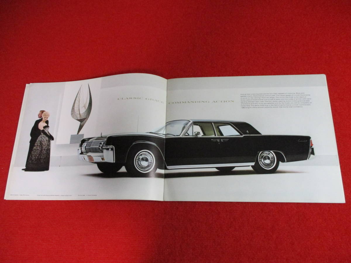 ☆　FORD　LINCOLN　CONTINENTAL　1963　昭和38　大判　カタログ　☆_画像2