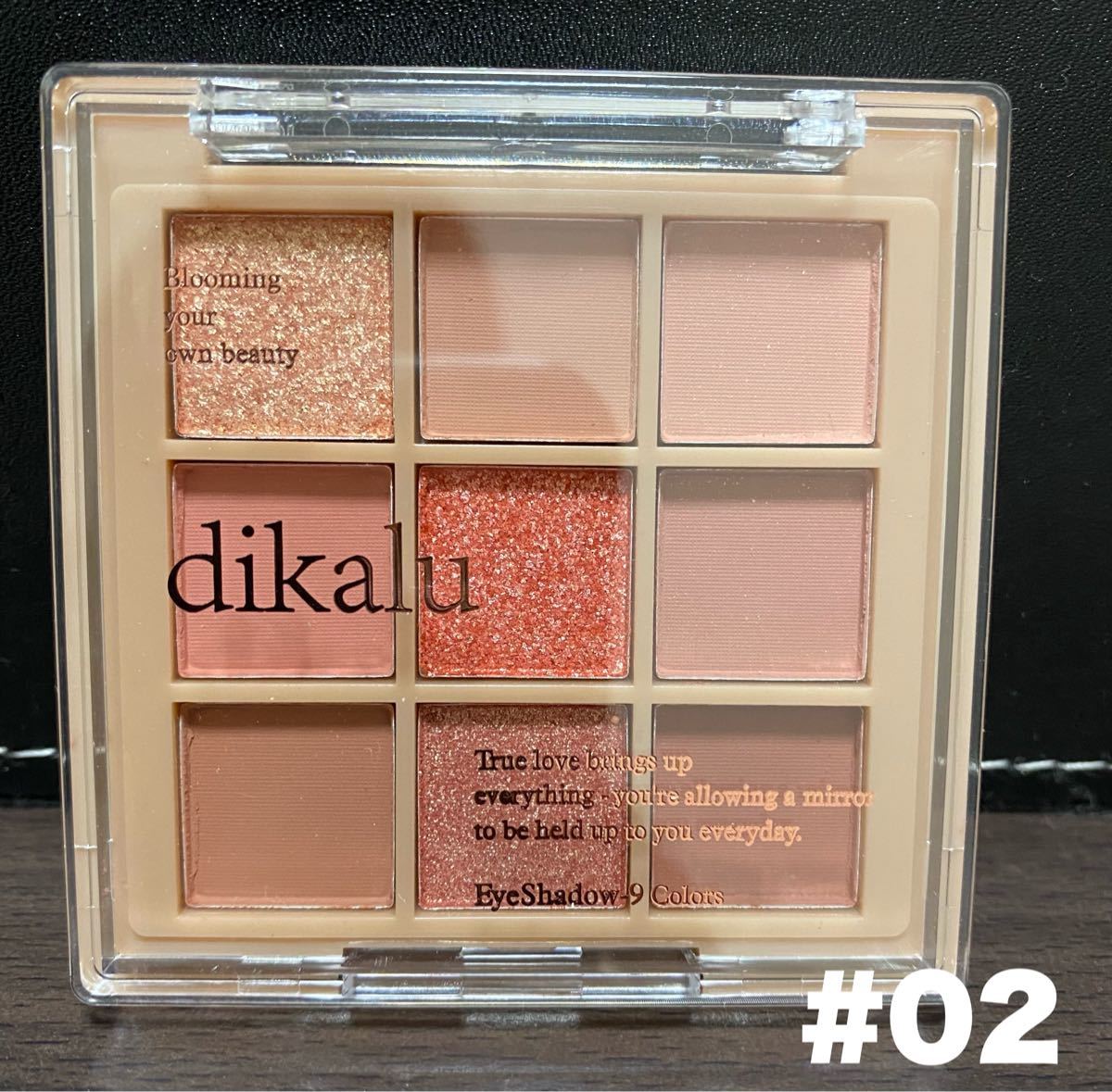 【dikalu】★再入荷しました★アイシャドウ パレット 9色 コンパクト 海外コスメ #02