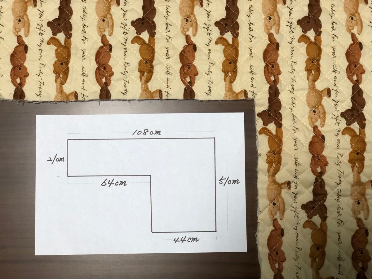 ◆ 生地の整理 ◆ キルティング ハギレ ◆ テディベア