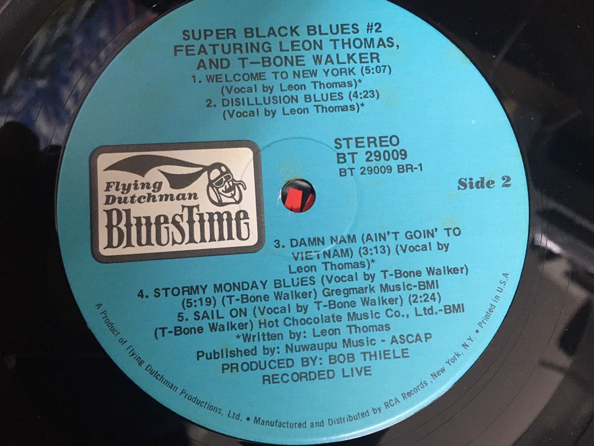 Leon Thomas、T-Bone Walker他★中古LP/USオリジナル盤「Super Black Blues Vol.2」_画像5