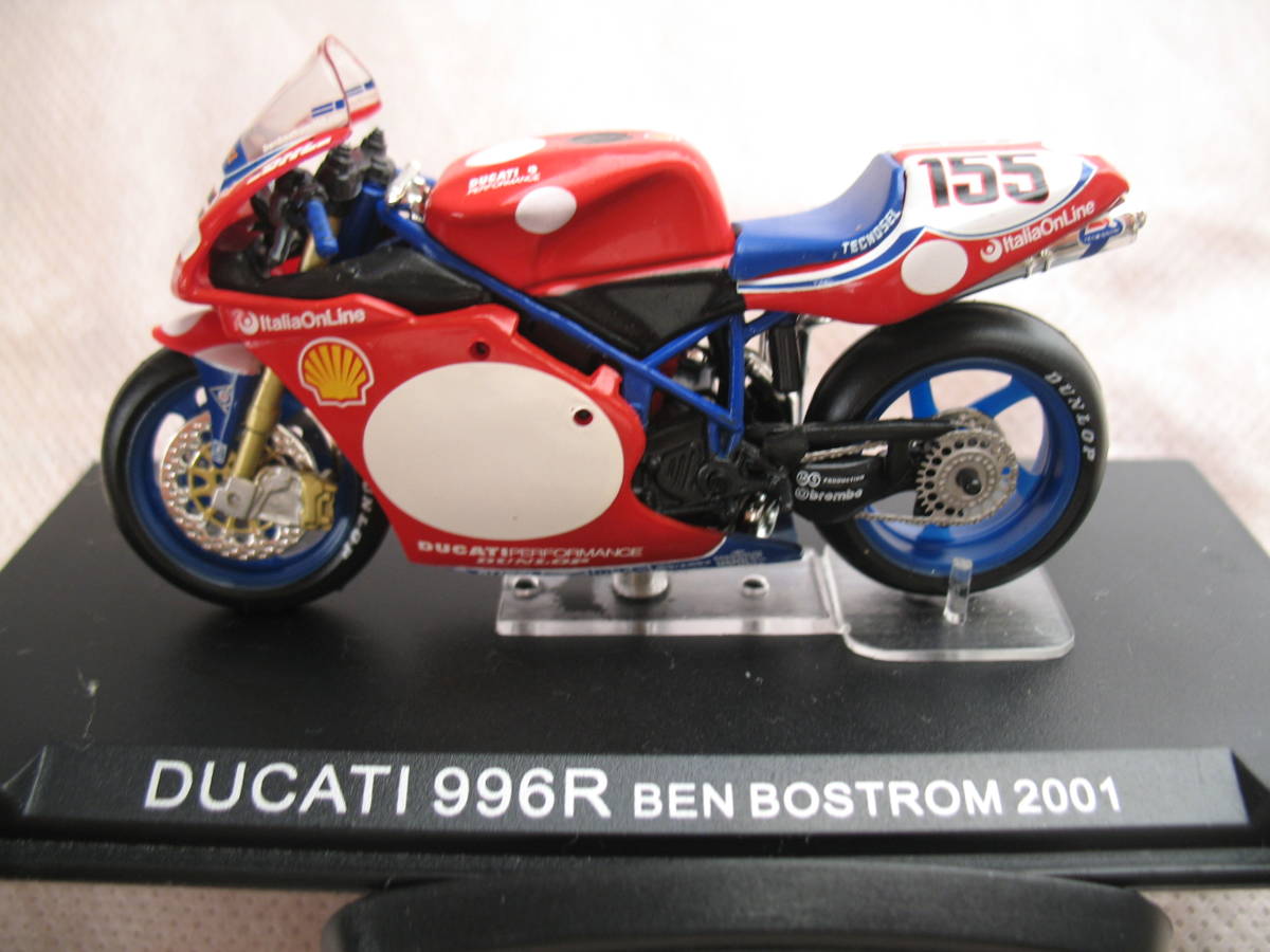 IXO製 DUCATI 996R BEN BOSTROM 2001モデル　（赤・青）　1/24_画像1