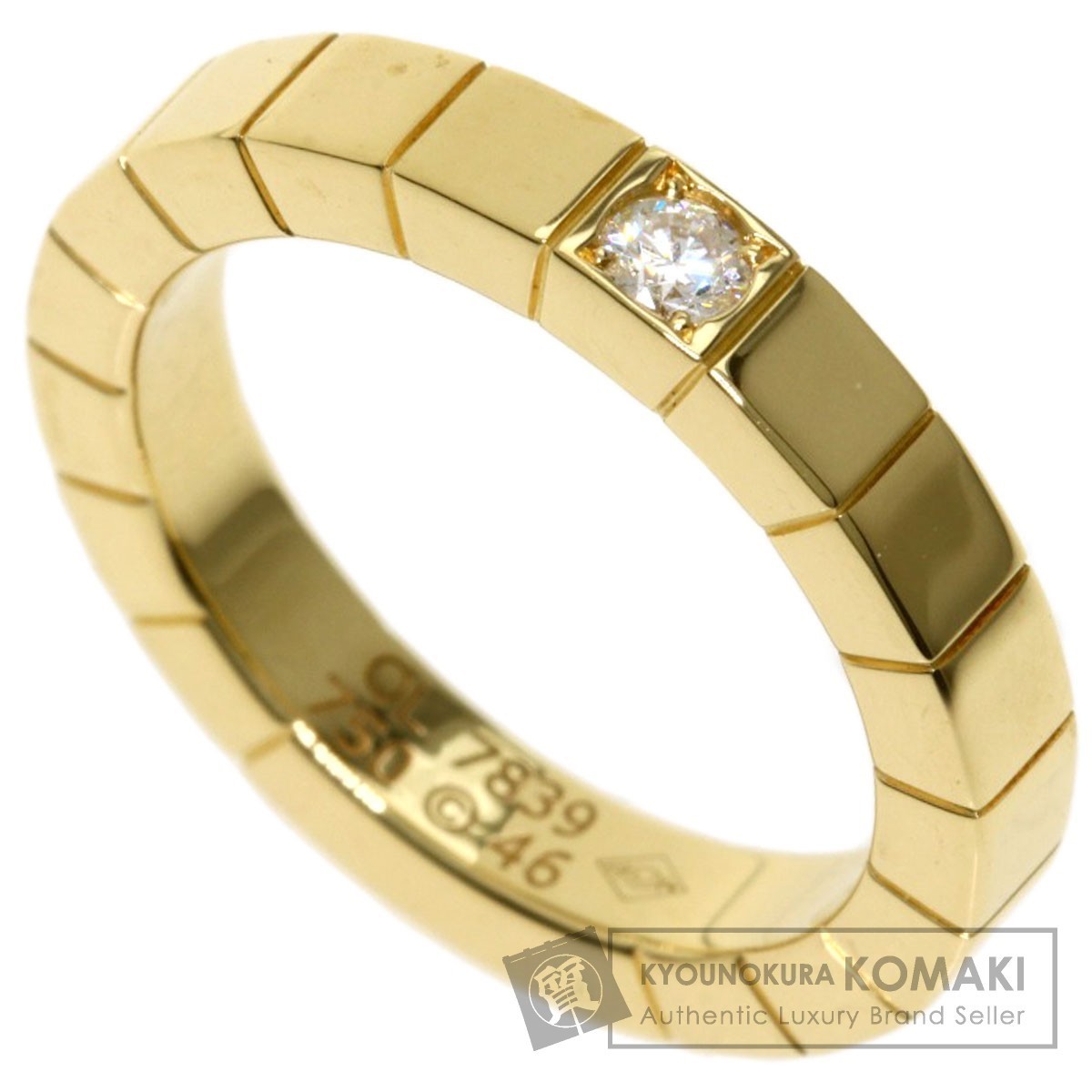 CARTIER カルティエ ラニエール 1P ダイヤモンド #46 リング・指輪 K18