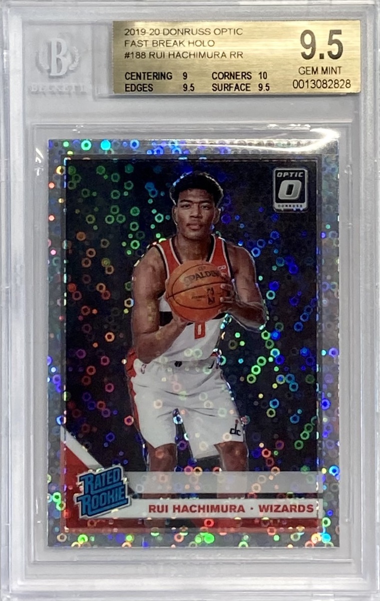 【鑑定済み!BGS9.5】八村塁 2019-20 Donruss Optic Fast Break Holo Prizm Ref RC