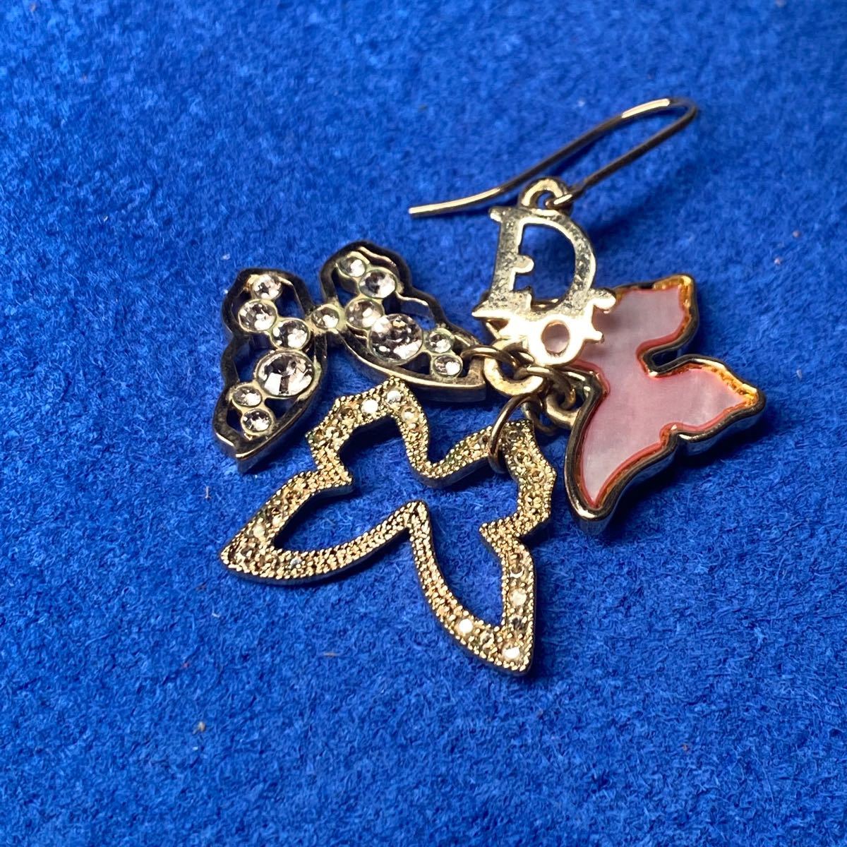 良品/Dior/ディオール ロゴ/バタフライ/ピアス/シェル/ライン 良品/Dior/ディオール ロゴ/バタフライ/ピアス/シェル/ライン