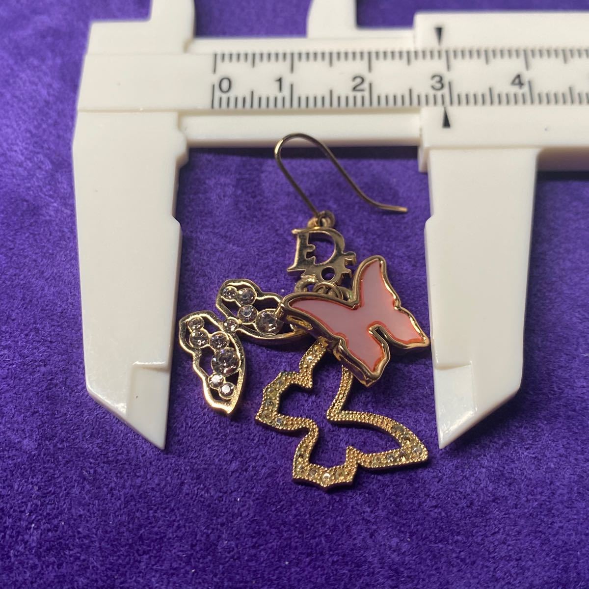 良品/Dior/ディオール ロゴ/バタフライ/ピアス/シェル/ライン 良品/Dior/ディオール ロゴ/バタフライ/ピアス/シェル/ライン