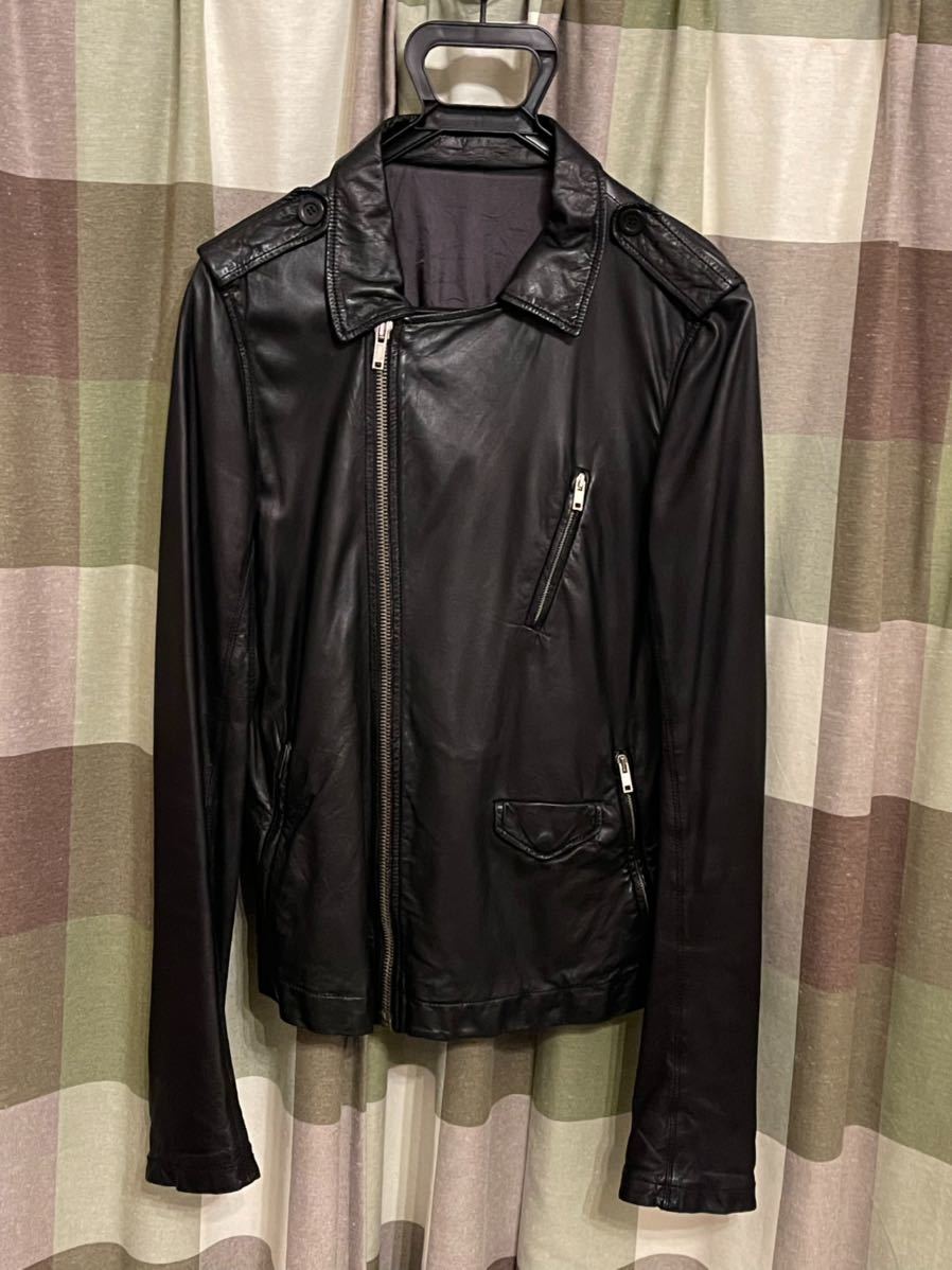 rick owens ダブルライダースジャケット リックオウエンス 1