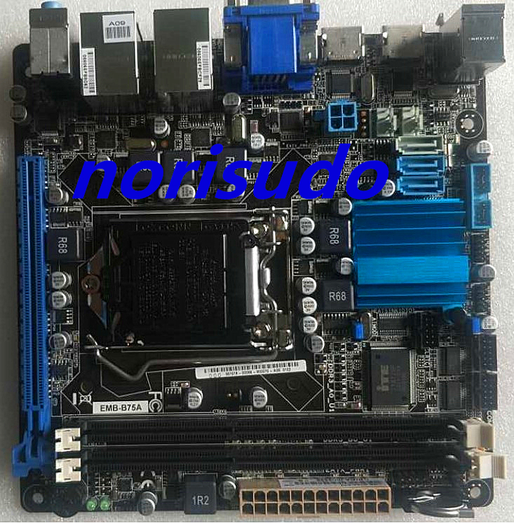 美品 ASUS EMB-B75A Mini ITX マザーボード Intel B75 LGA i5 対応 Core i7 第1世代.第2世代 i3 Pentium 1155 66％以上節約 Celeron 2021人気No.1の