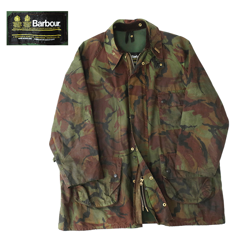 Barbour ジャケット ミリタリー カモ-