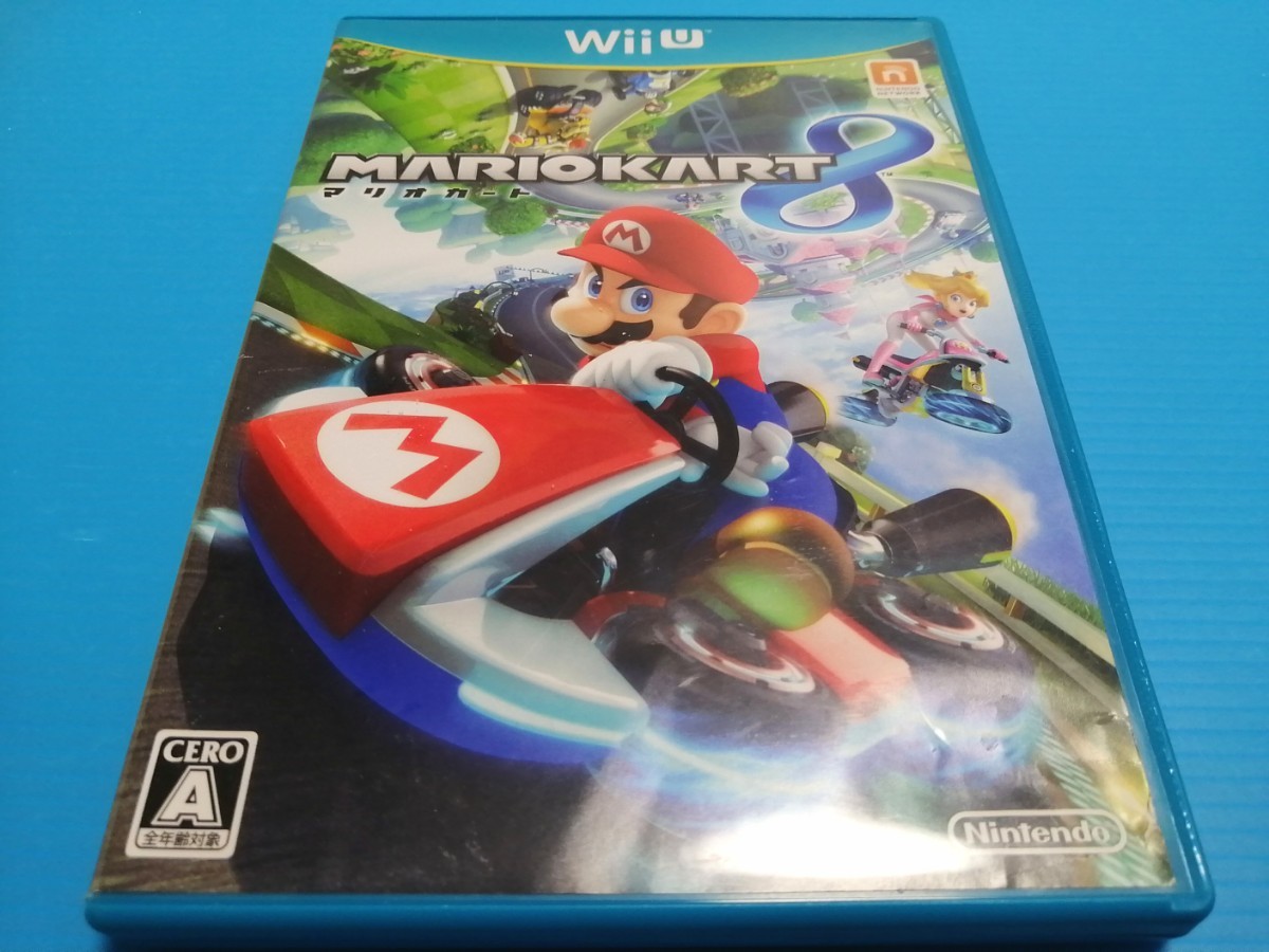 ニンテンドー WiiU　WiiUソフト マリオカート8 Wiiリモコン白　Wii リモコンピンク　Wii ハンドル 2個