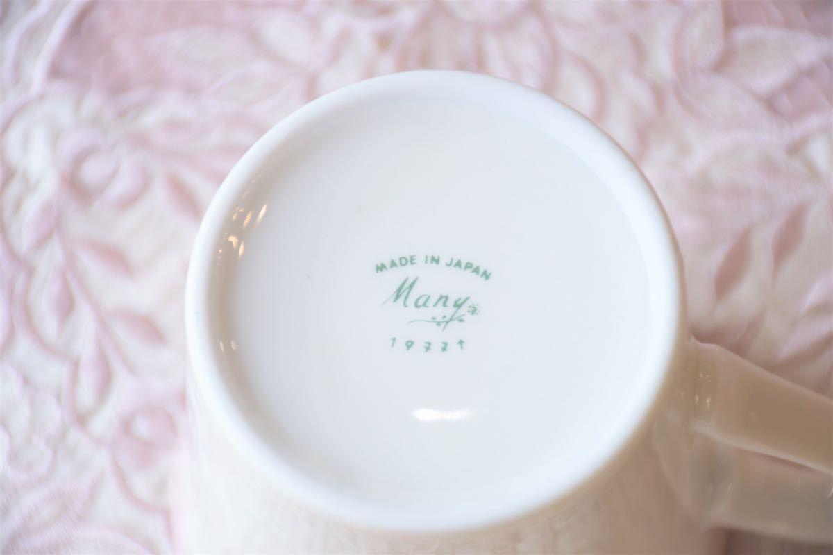 限定品　マニー ジャルダン・ローズ マグカップ　陶器 日本製　新品_画像6